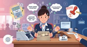 1円のズレも許さない！女性銀行員あるあるメーカー！窓口のTOP3は？【無料ブラウザアプリ】