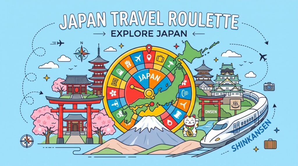 【47都道府県】ルーレット＆ランダムガチャ！旅行の行き先・ゲームのお題に
