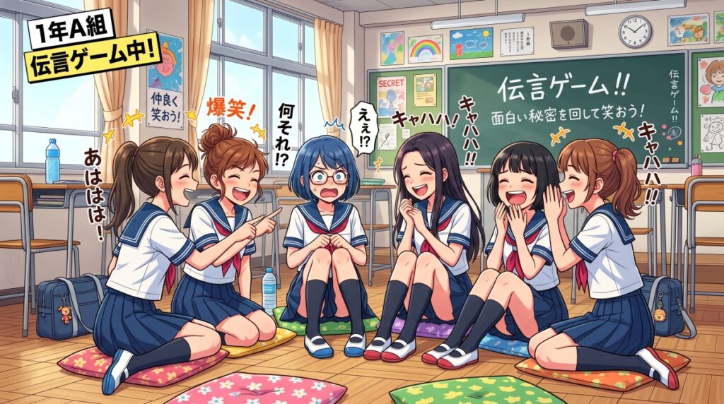 【中学生向け】伝言ゲームのお題ガチャ（記憶力・滑舌チャレンジ編）タイマー付き