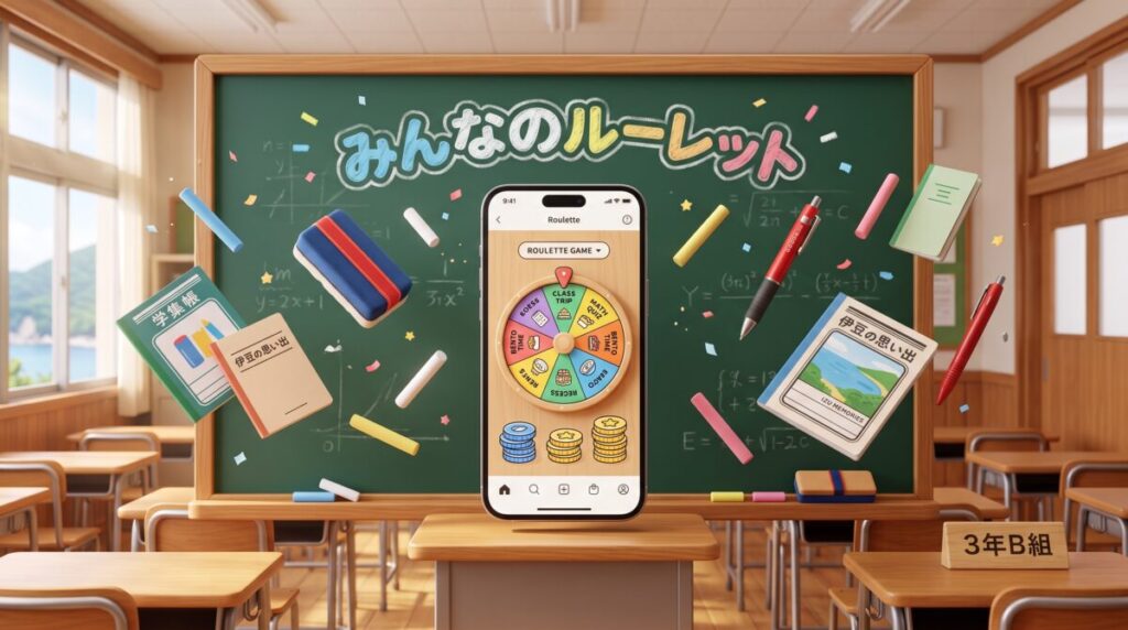 【無料アプリ】100の質問ルーレット＜教員・先生編＞職員室や飲み会で盛り上がるお題ガチャ