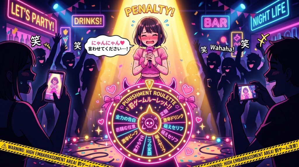 【無料アプリ】罰ゲームルーレット＜女のセリフ編＞悶絶必至の激甘お題ガチャ