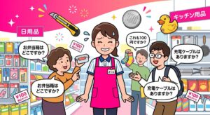 場所聞かれすぎ！ダイソー(100均)バイトあるあるメーカー！品出しTOP3は？【無料ブラウザアプリ】