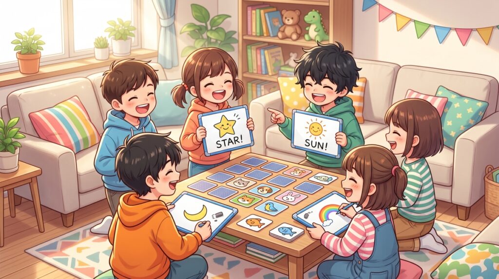 小学生・子供向け全員一致ゲーム（以心伝心ゲーム）お題ガチャ・ルーレット【ブラウザでアプリ不要】