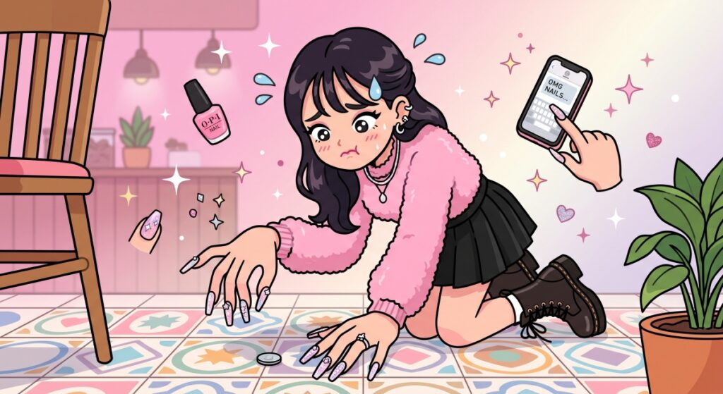 小銭が拾えない！ネイルしてる人あるあるメーカー！指先のTOP3は？【無料ブラウザアプリ】