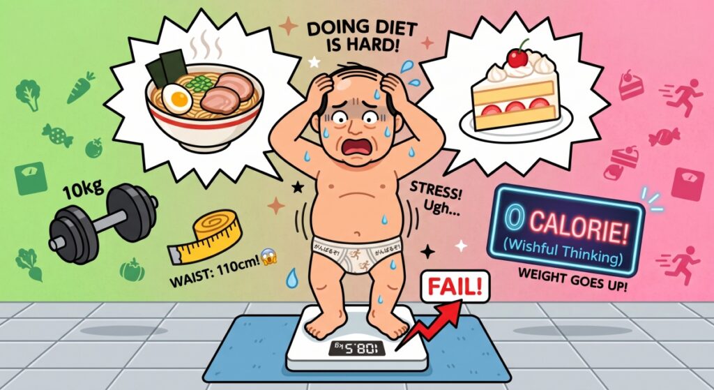 明日から本気出す！ダイエット中の人あるあるメーカー！葛藤のTOP3は？【無料ブラウザアプリ】